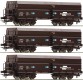 67105 Roco Set of 3 Self Unloading Hopper car type Fals